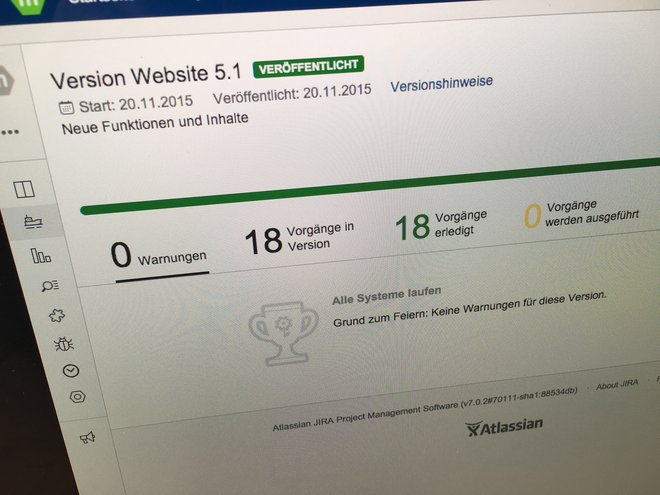 mehrwert - jetzt mit TYO3 7 LTS mehrwert Website 5.1 im JIRA Release